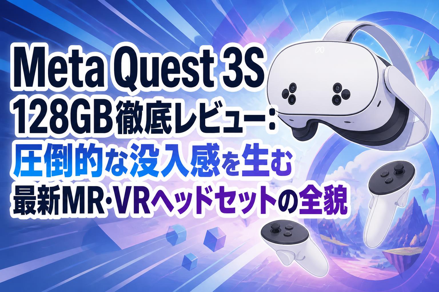 Meta Quest 3S 128GB徹底レビュー：圧倒的な没入感を生む最新MR・VR