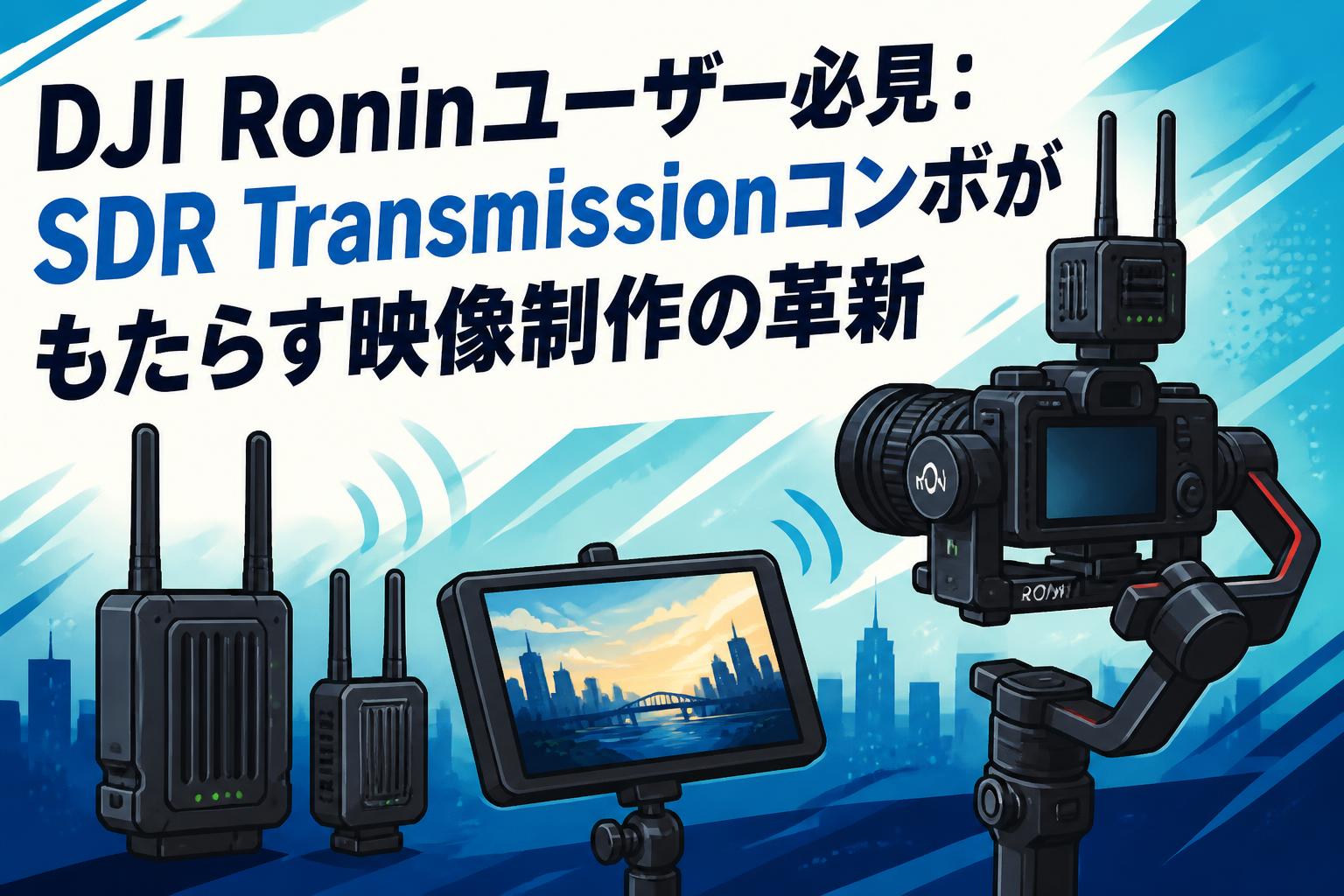 DJI Roninユーザー必見：SDR Transmissionコンボがもたらす映像制作の