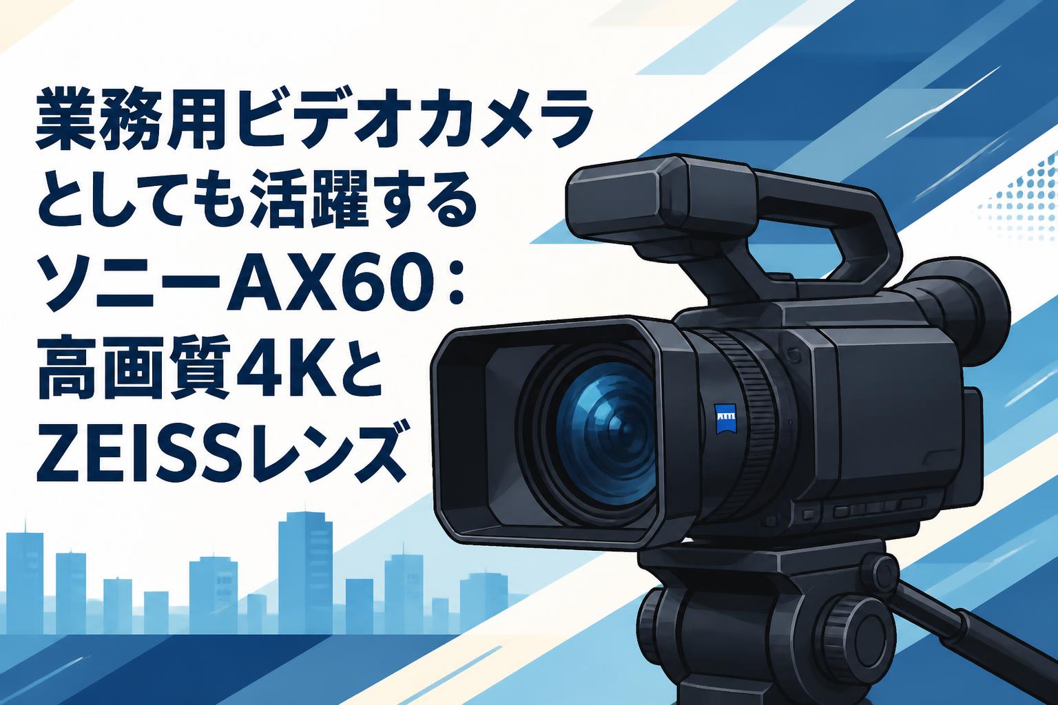 業務用ビデオカメラとしても活躍するソニーAX60：高画質4KとZEISS