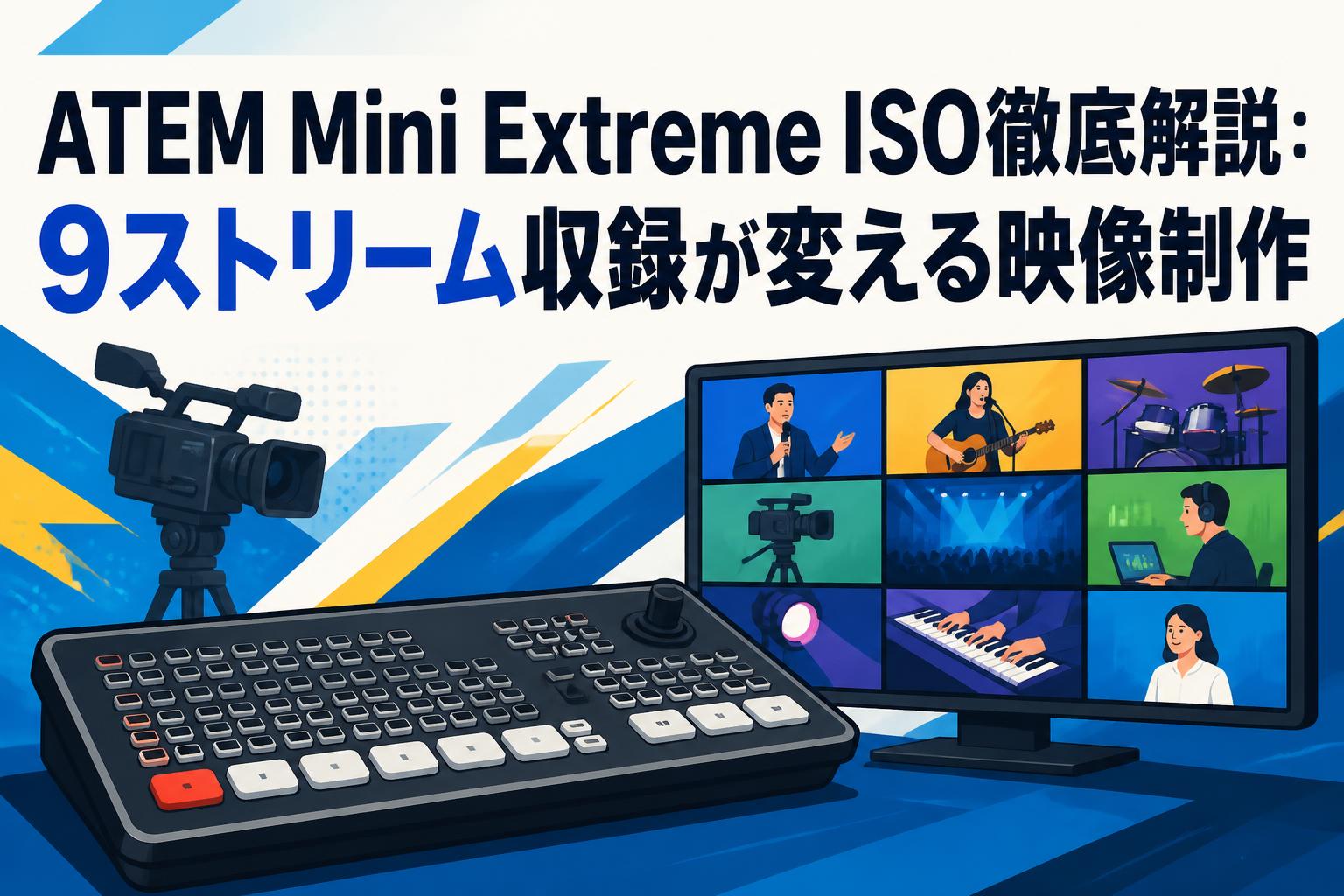 ATEM Mini Extreme ISO徹底解説：9ストリーム収録が変える映像制作