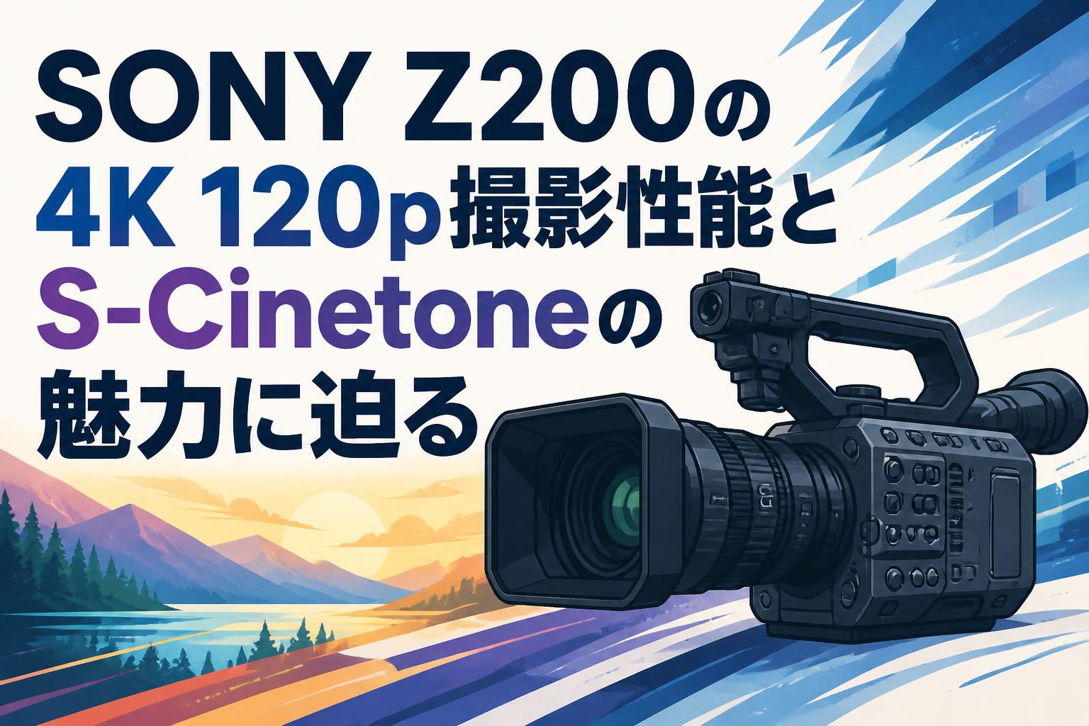 SONY Z200の4K 120p撮影性能とS-Cinetoneの魅力に迫る | PANDA TIMES