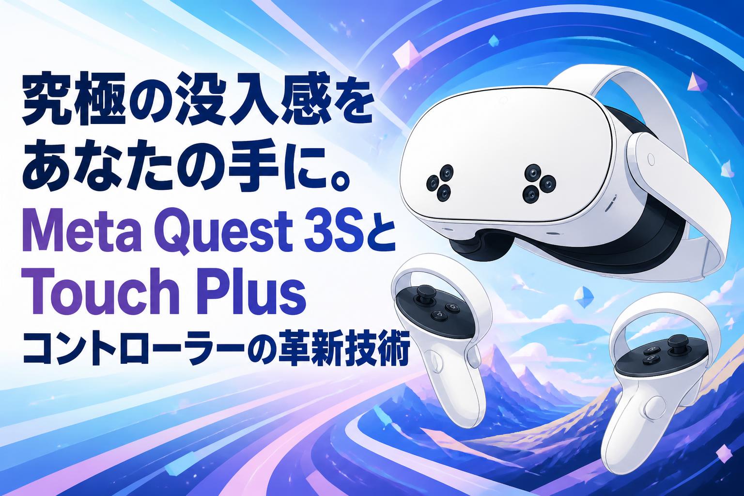 究極の没入感をあなたの手に。Meta Quest 3SとTouch Plus