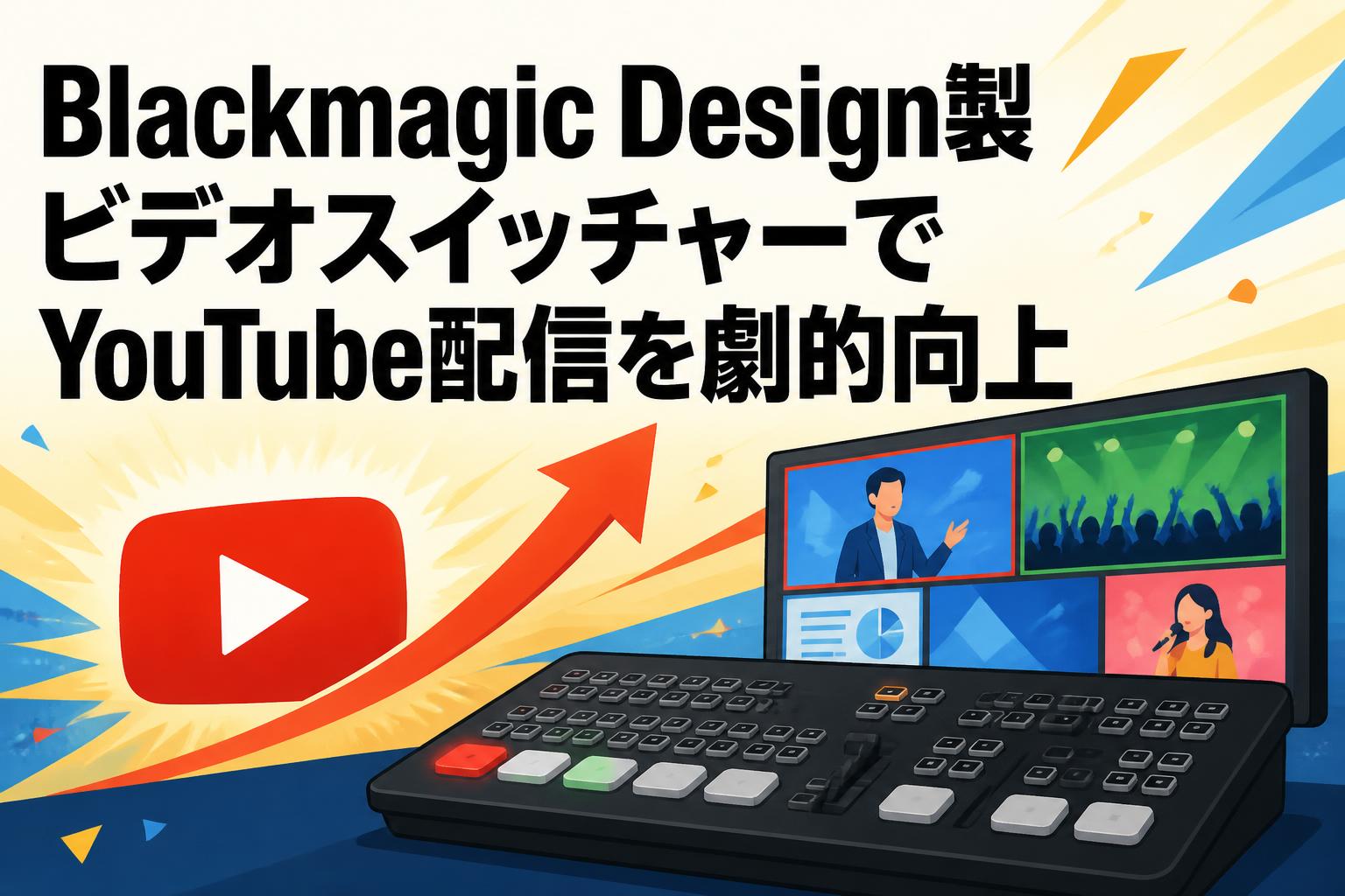 Blackmagic Design製ビデオスイッチャーでYouTube配信を劇的向上