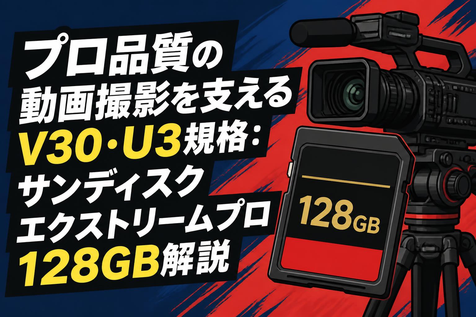 プロ品質の動画撮影を支えるV30・U3規格：サンディスク エクストリーム