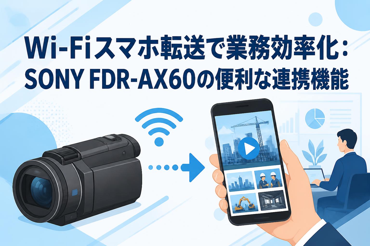 Wi-Fiスマホ転送で業務効率化：SONY FDR-AX60の便利な連携機能 | PANDA