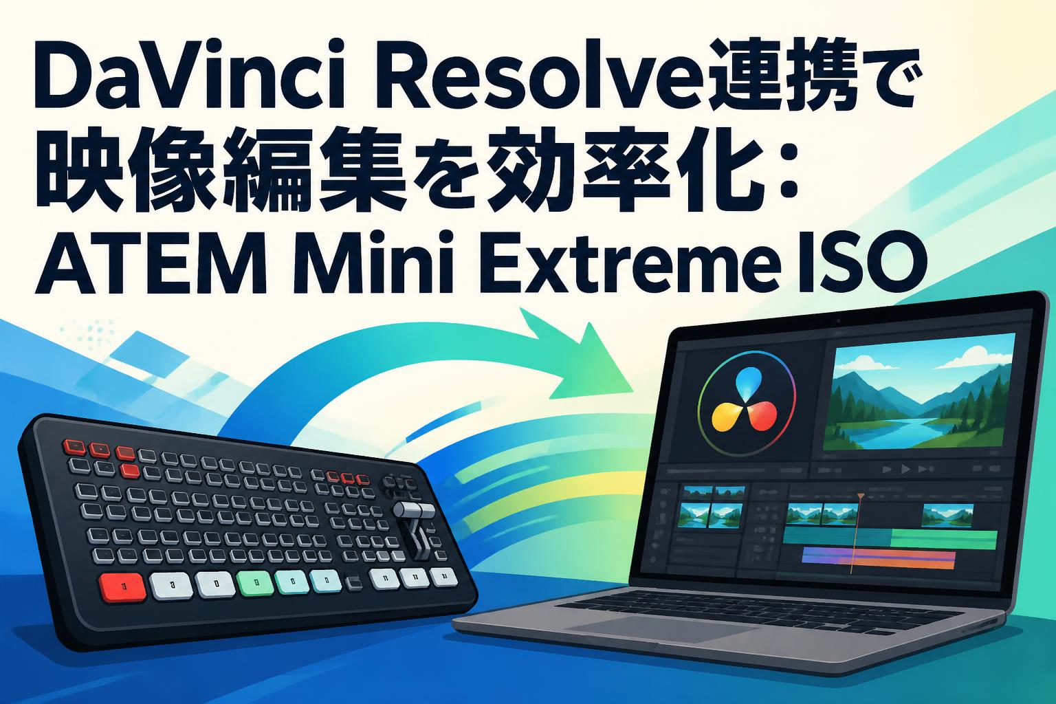 DaVinci Resolve連携で映像編集を効率化：ATEM Mini Extreme ISO