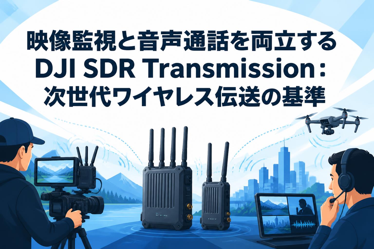 映像監視と音声通話を両立するDJI SDR Transmission：次世代ワイヤレス