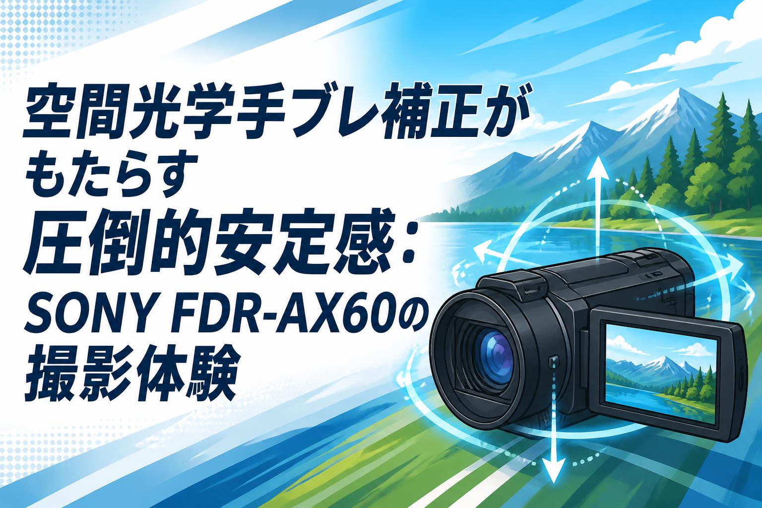 空間光学手ブレ補正がもたらす圧倒的安定感：SONY FDR-AX60の撮影体験