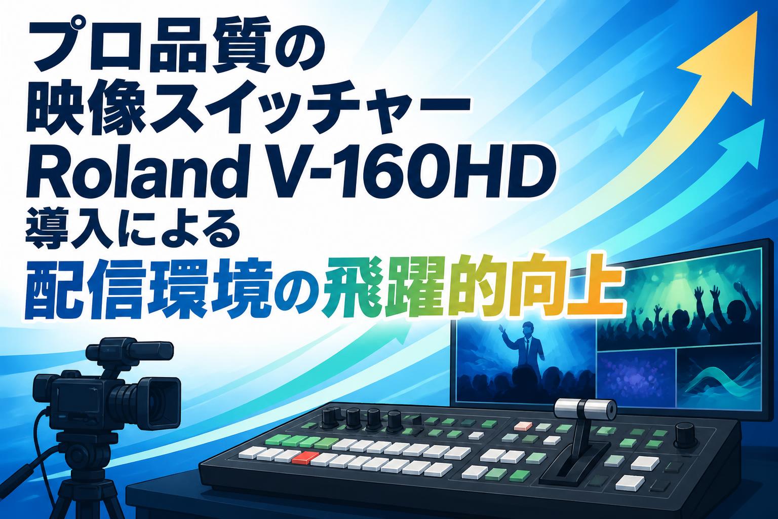 映像スイッチャー プロ品質の映像スイッチャーRoland V-160HD導入による配信環境の飛躍的