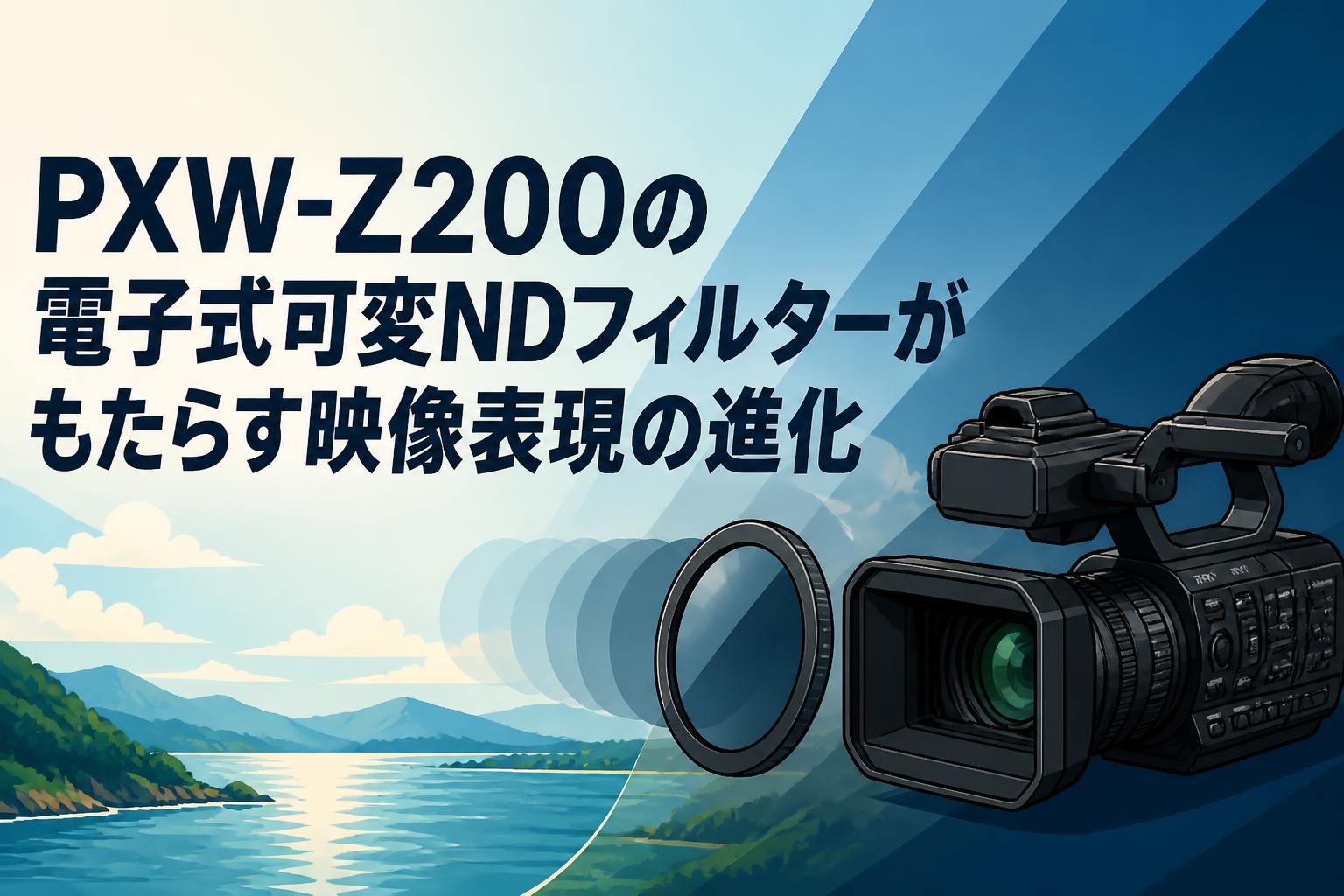 風景の変容　ボーダレス　日本語2枚 PXW-Z200の電子式可変NDフィルターがもたらす映像表現の進化 | PANDA