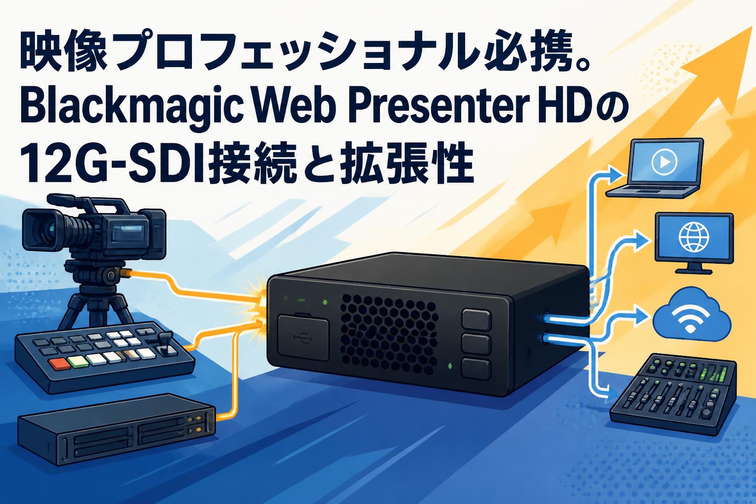 映像プロフェッショナル必携。Blackmagic Web Presenter HDの12G-SDI
