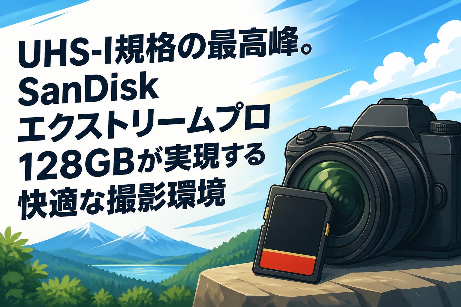 UHS-I規格の最高峰。SanDisk エクストリームプロ 128GBが実現する快適