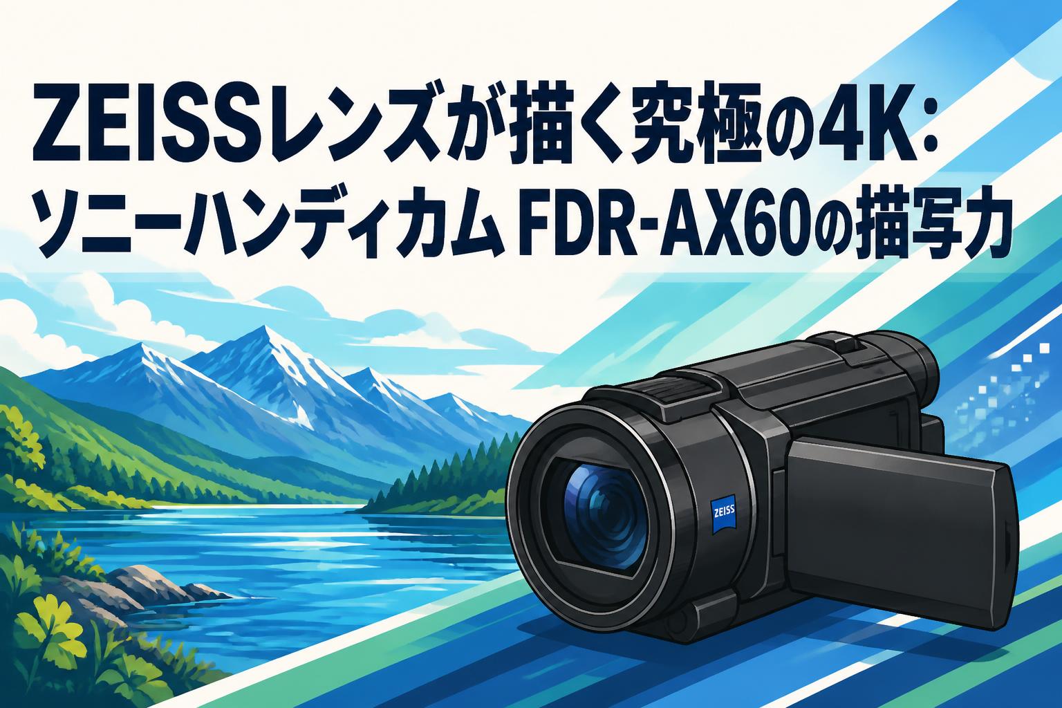 ZEISSレンズが描く究極の4K：ソニーハンディカムFDR-AX60の描写力