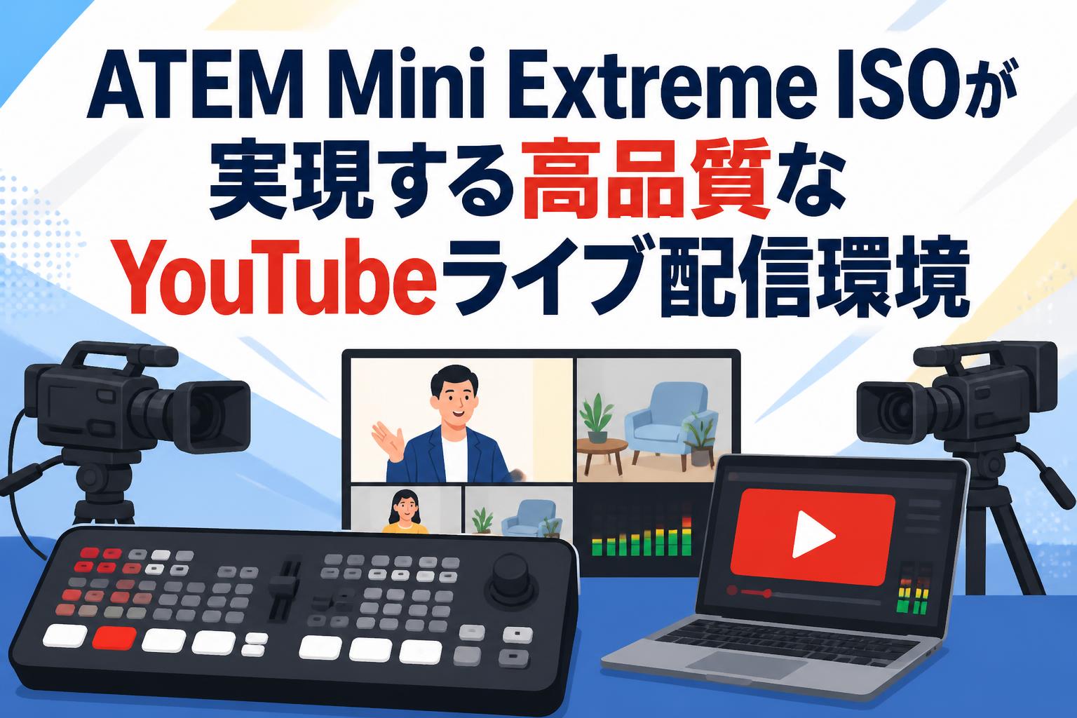 ATEM Mini Extreme ISOが実現する高品質なYouTubeライブ配信環境
