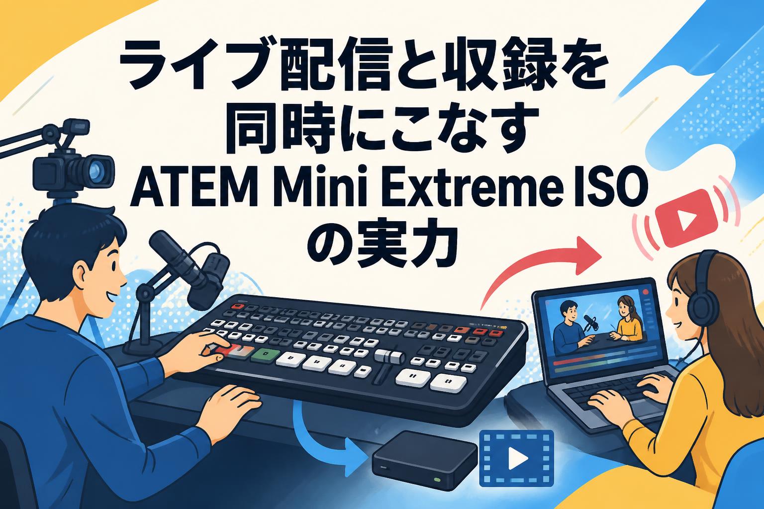 ATEM Mini Extreme ISO ライブストリーミング ライブ配信と収録を同時にこなすATEM Mini Extreme ISOの実力 | PANDA
