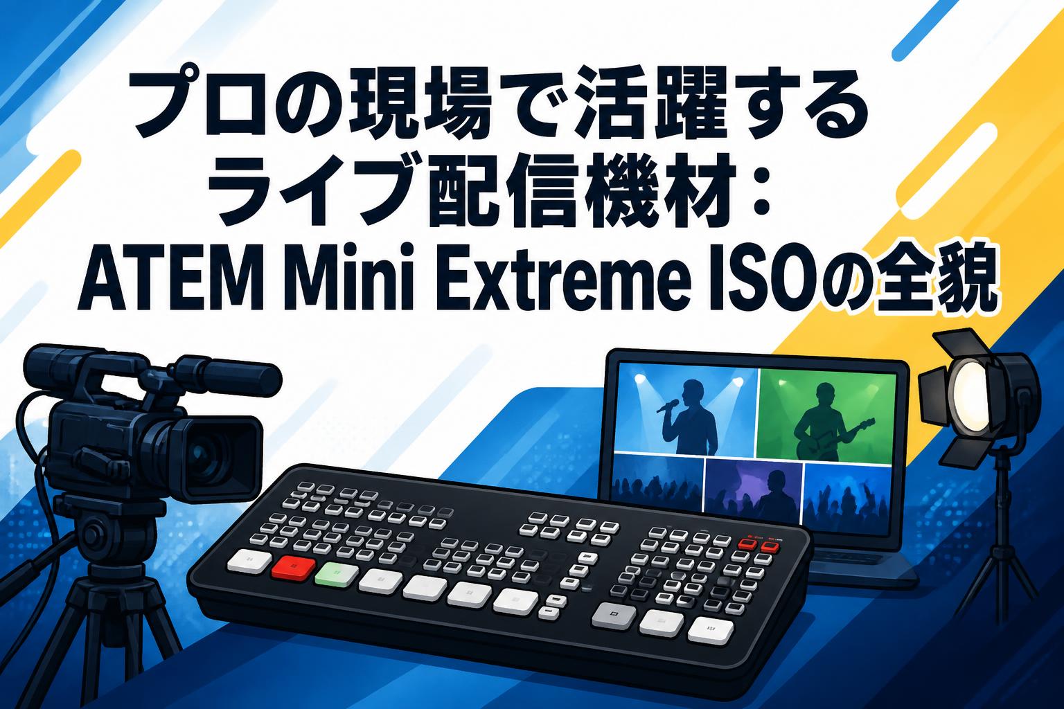 ATEM Mini Extreme ISO ライブストリーミング機器 プロの現場で活躍するライブ配信機材：ATEM Mini Extreme ISOの全貌