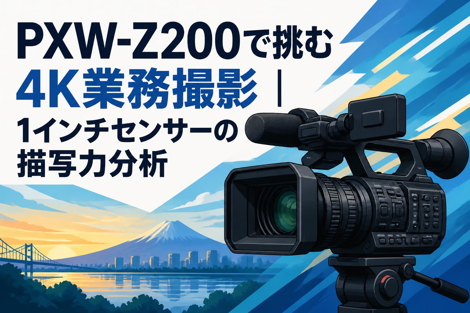 PXW-Z200で挑む4K業務撮影｜1インチセンサーの描写力分析 | PANDA