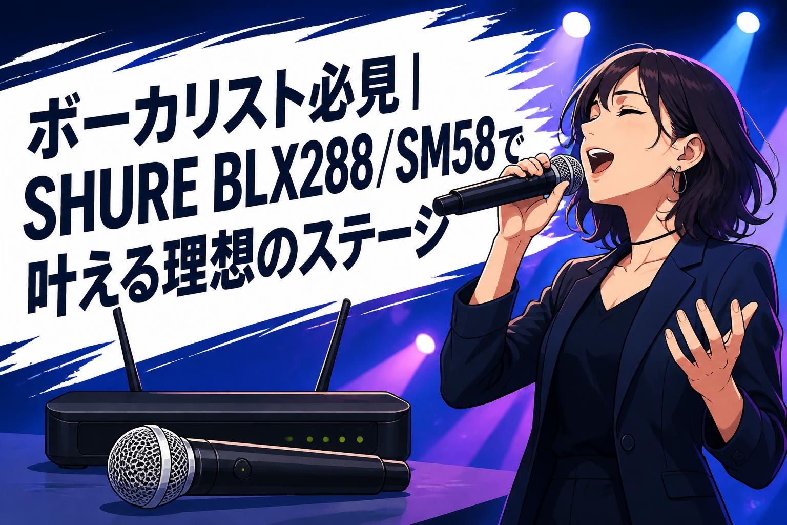 ボーカリスト必見｜SHURE BLX288/SM58で叶える理想のステージ | PANDA