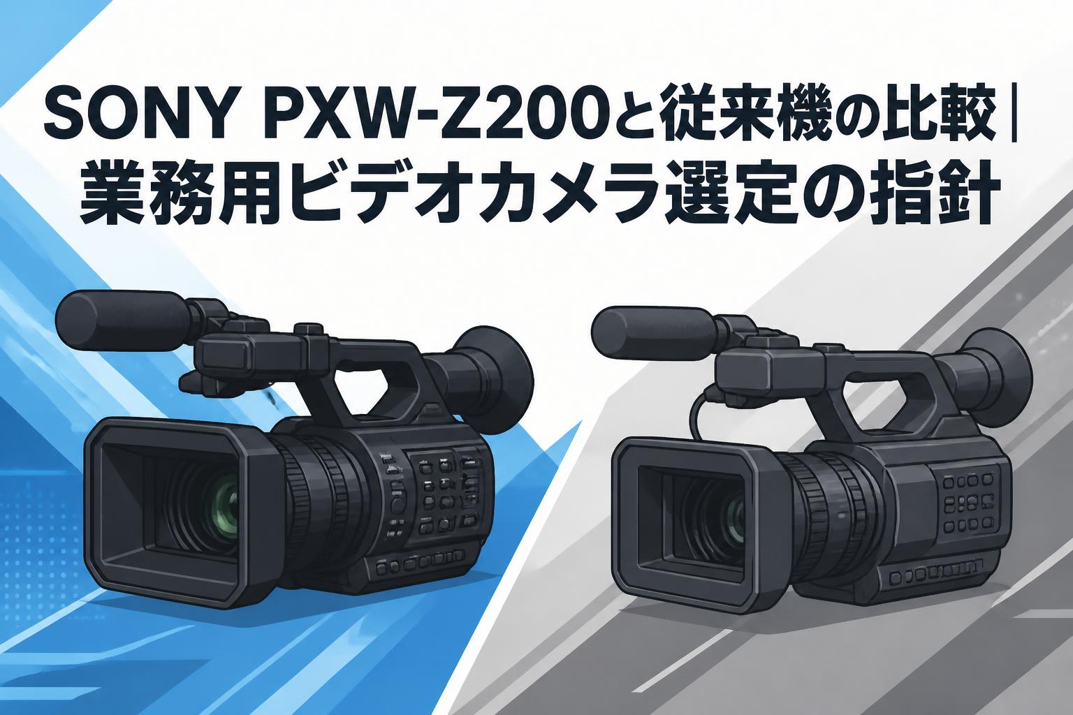 SONY PXW-Z200と従来機の比較｜業務用ビデオカメラ選定の指針 | PANDA