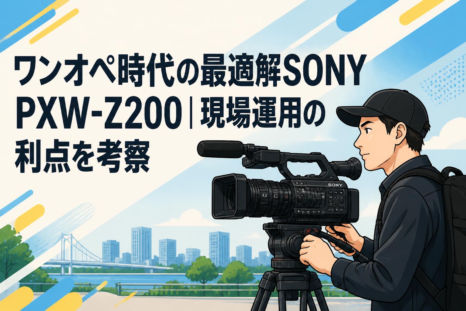 ワンオペ時代の最適解SONY PXW-Z200｜現場運用の利点を考察 | PANDA