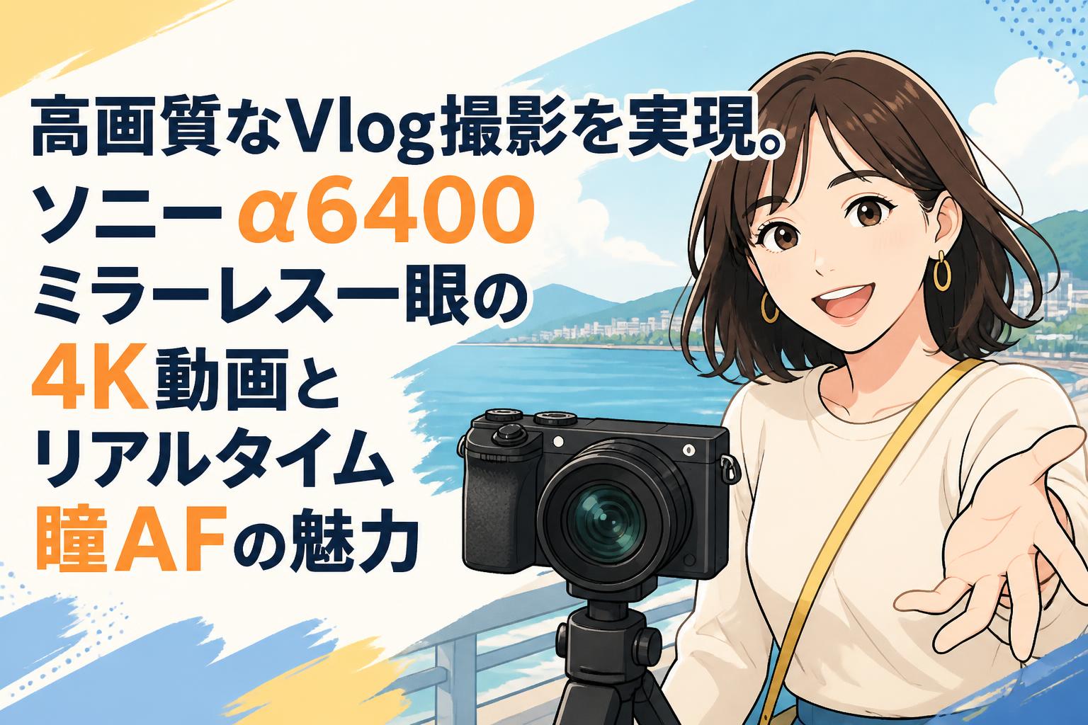 高画質なVlog撮影を実現。ソニーα6400ミラーレス一眼の4K動画と