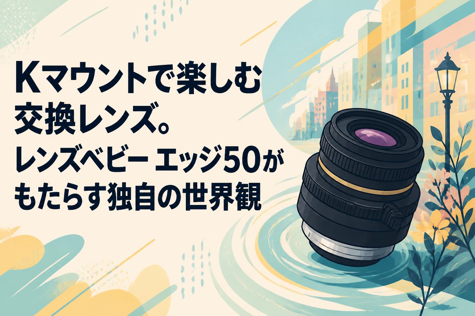 Lensbaby Muse PENTAX Kマウント用 単焦点レンズ Kマウントで楽しむ交換レンズ。レンズベビー エッジ50がもたらす独自の