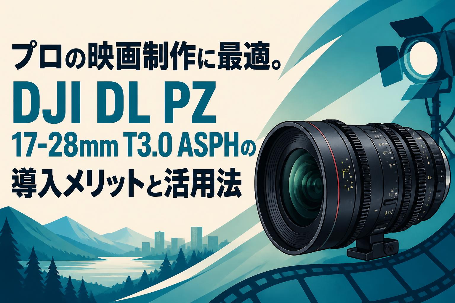 プロの映画制作に最適。DJI DL PZ 17-28mm T3.0 ASPHの導入メリットと