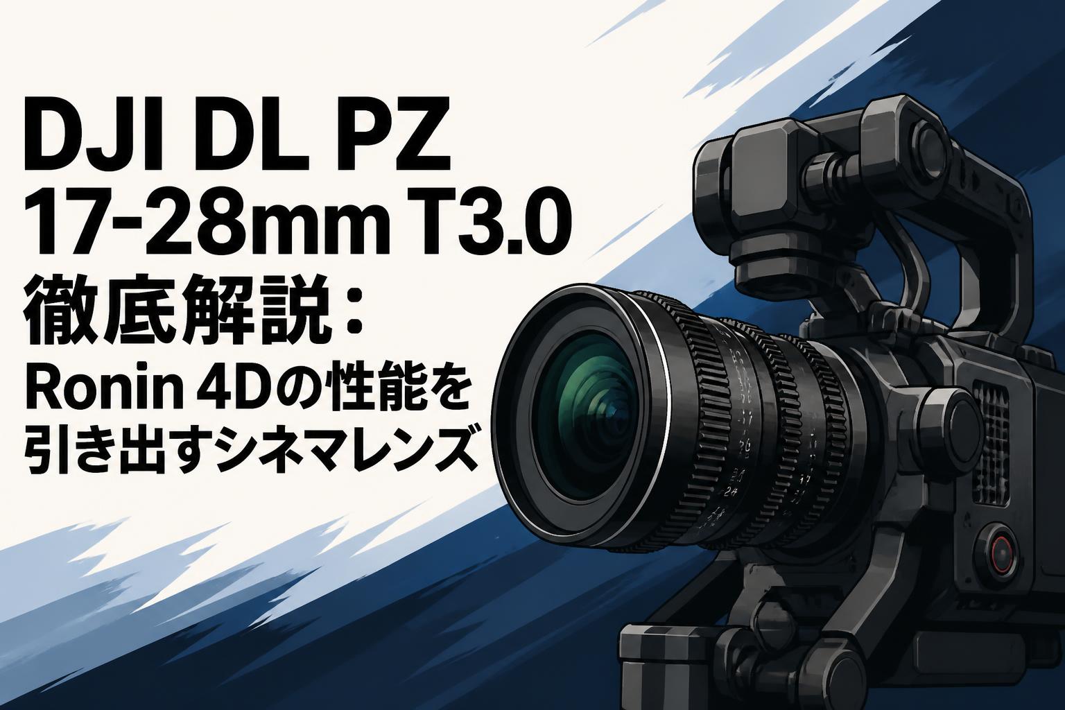 DJI DL PZ 17-28mm T3.0徹底解説：Ronin 4Dの性能を引き出すシネマ