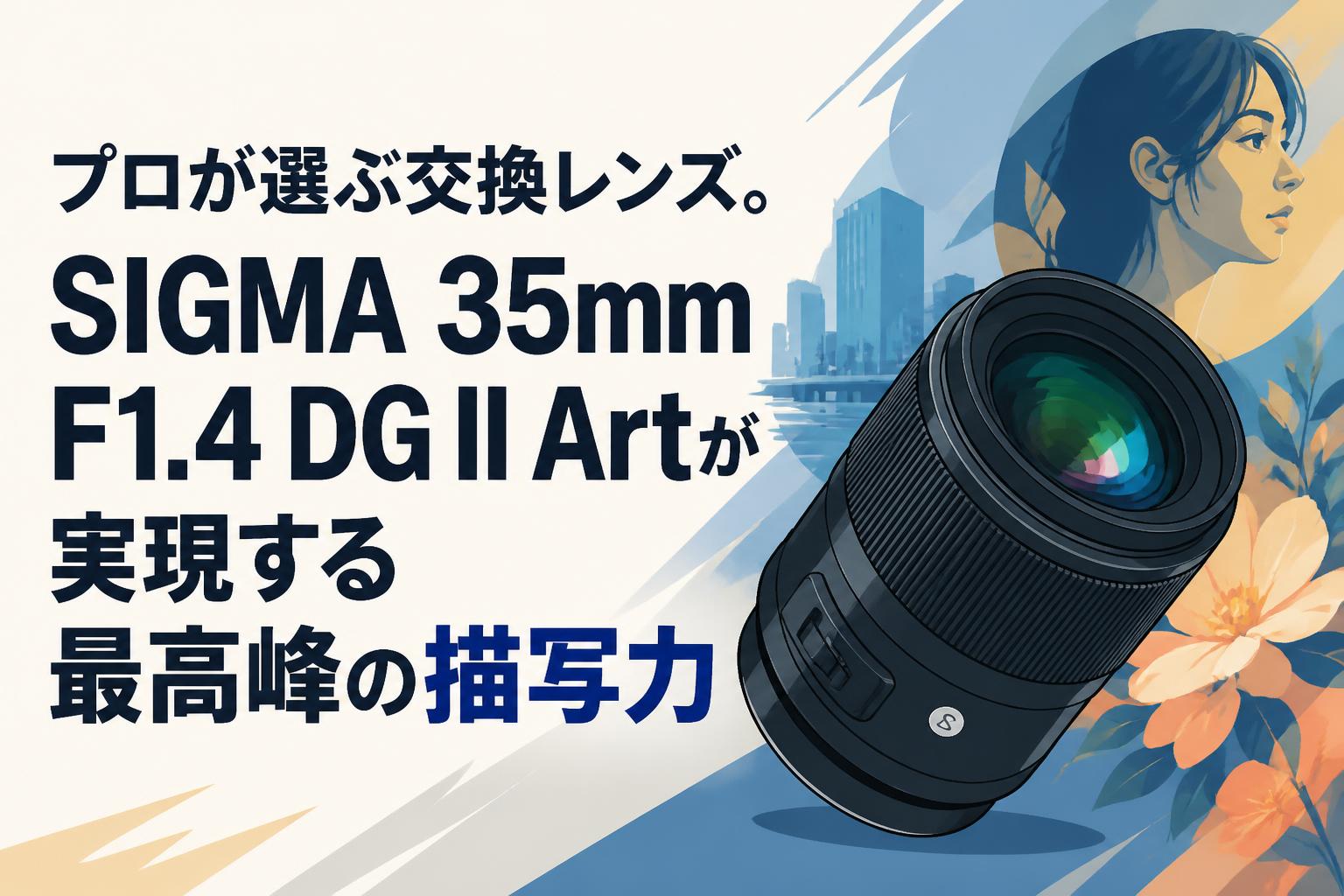 プロが選ぶ交換レンズ。SIGMA 35mm F1.4 DG II Artが実現する最高峰の