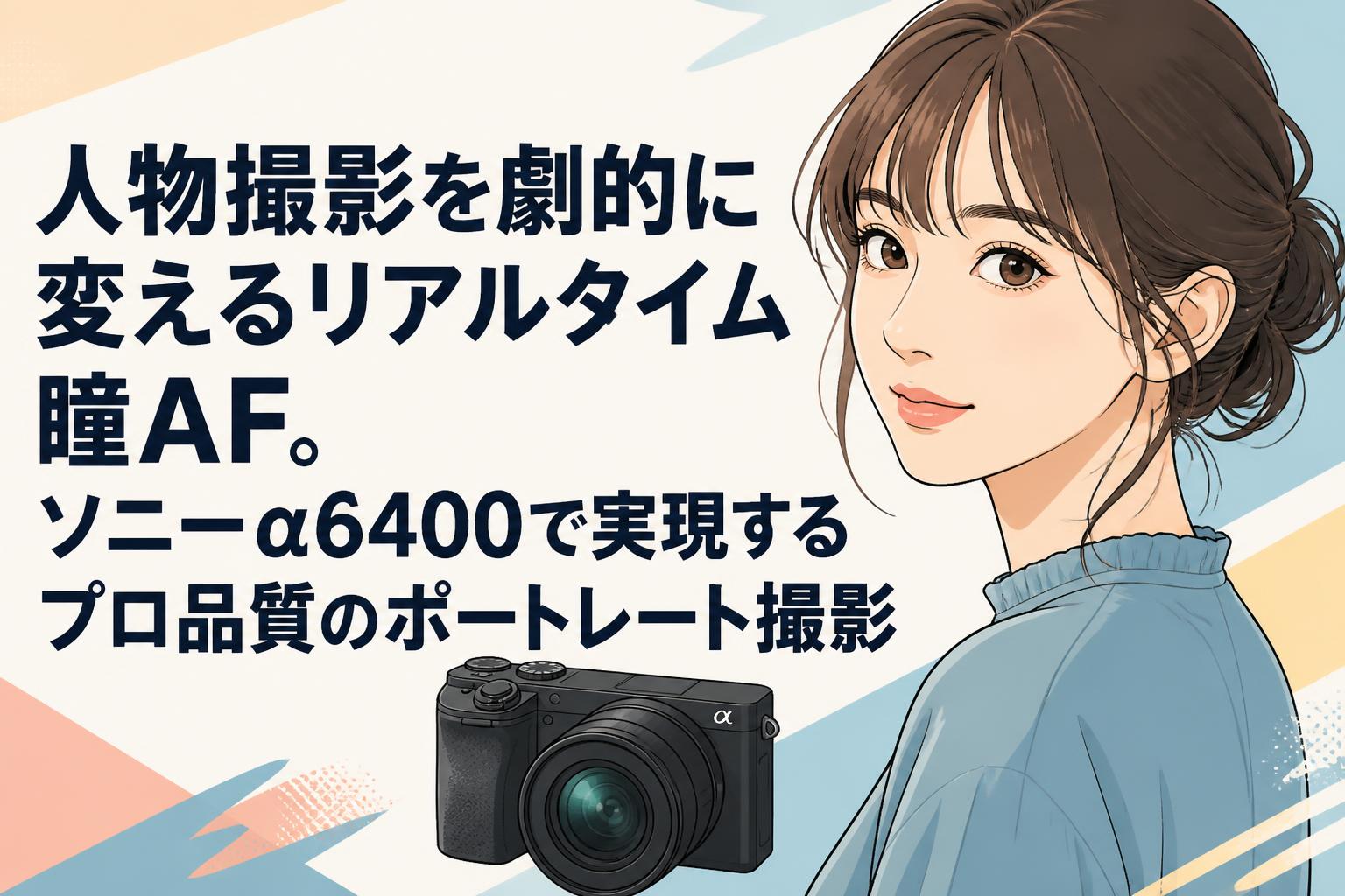 60台デジタルカメラ まとめ 人物撮影を劇的に変えるリアルタイム瞳AF。ソニーα6400で実現するプロ