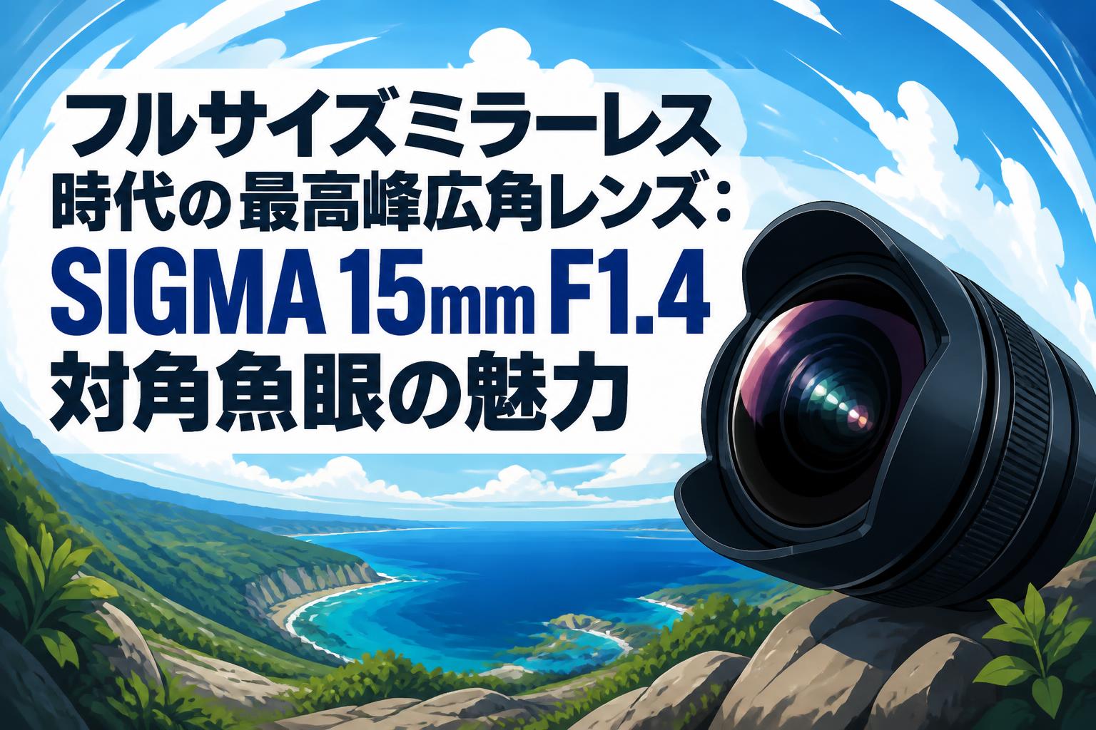 フルサイズミラーレス時代の最高峰広角レンズ：SIGMA 15mm F1.4対角魚