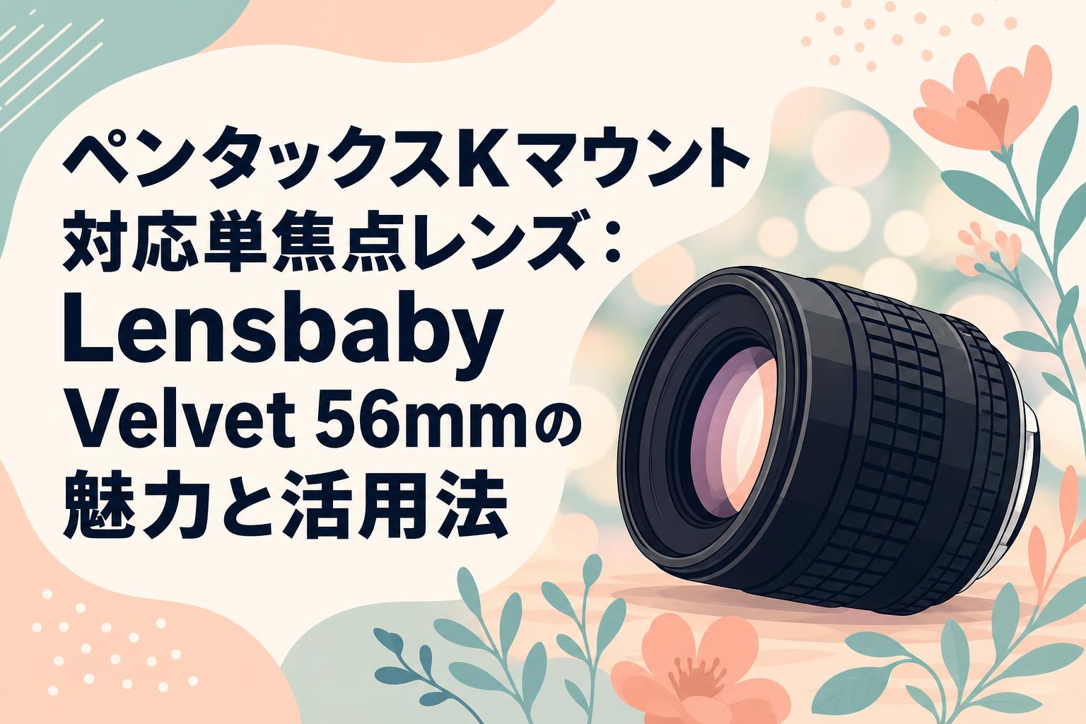 ペンタックスKマウント対応単焦点レンズ：Lensbaby Velvet 56mmの魅力