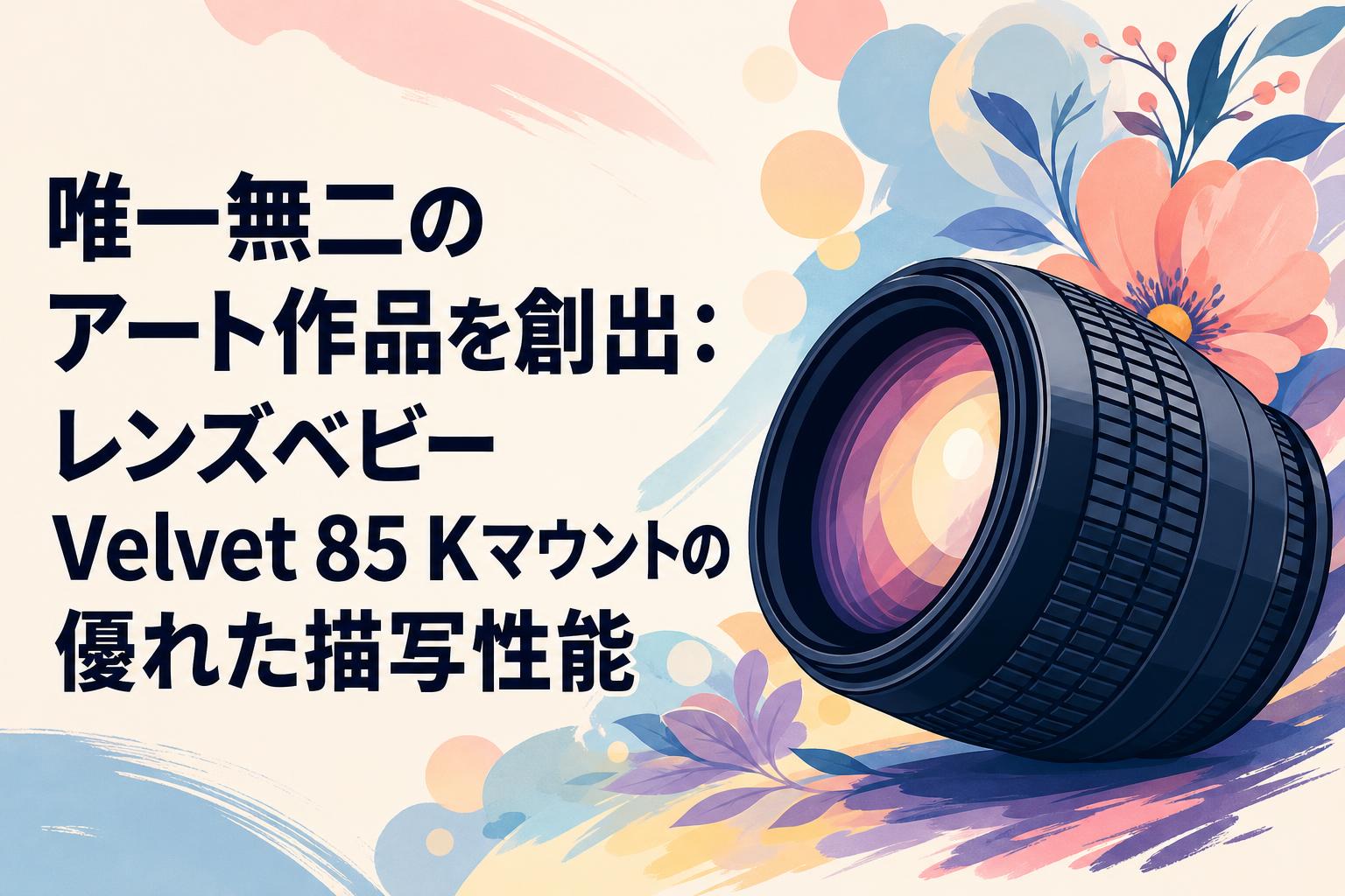 唯一無二のアート作品を創出：レンズベビー Velvet 85 Kマウントの優れ