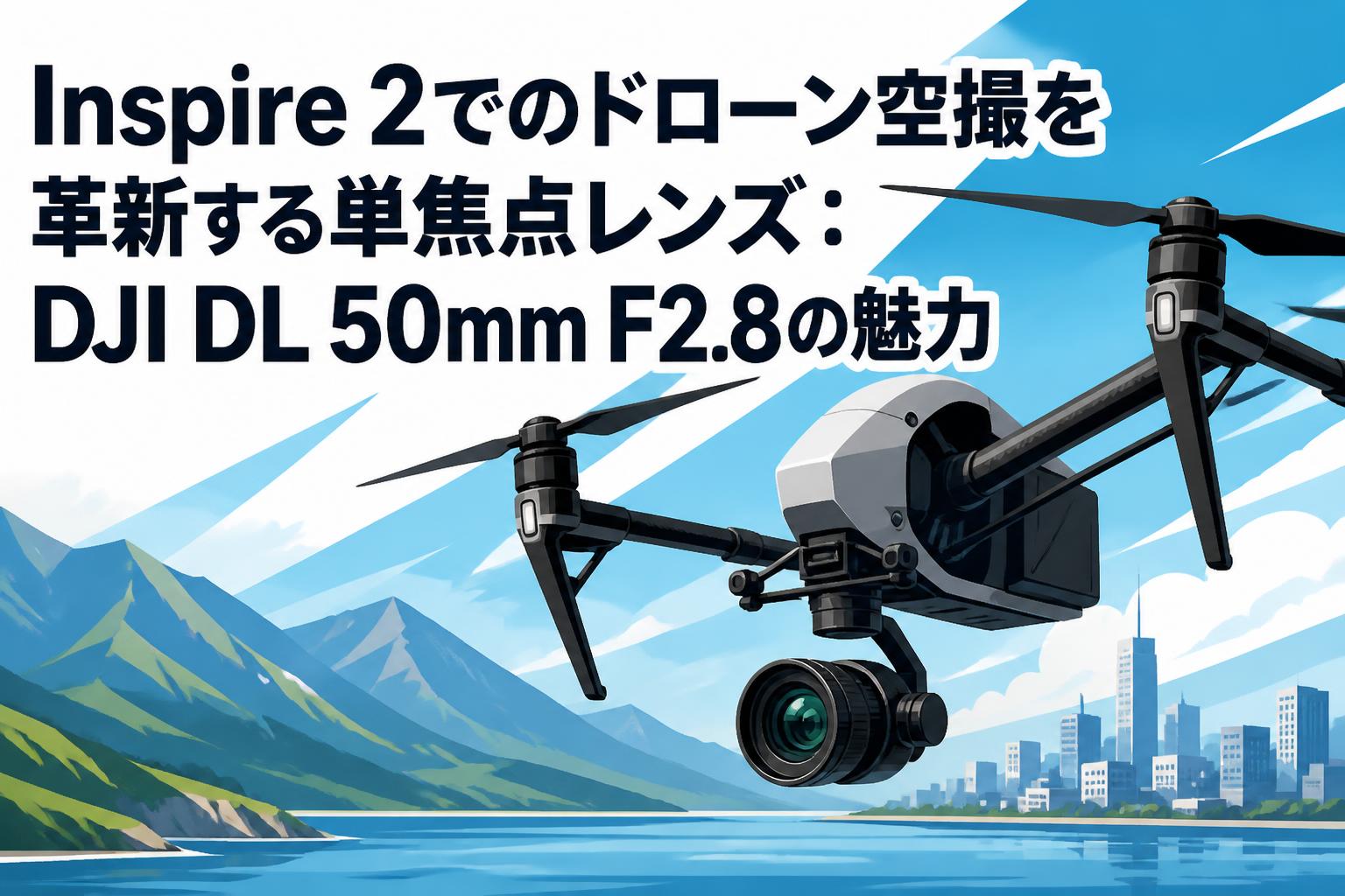 Inspire 2でのドローン空撮を革新する単焦点レンズ：DJI DL 50mm F2.8
