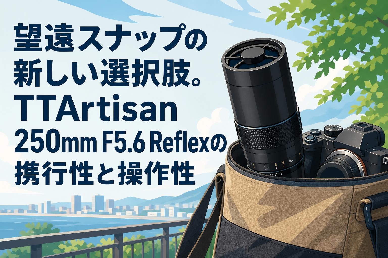 望遠スナップの新しい選択肢。TTArtisan 250mm F5.6 Reflexの携行性と