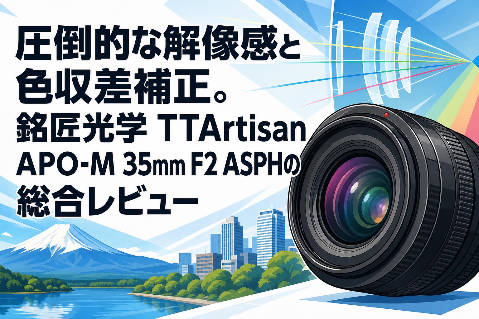 圧倒的な解像感と色収差補正。銘匠光学 TTArtisan APO-M 35mm F2 ASPH