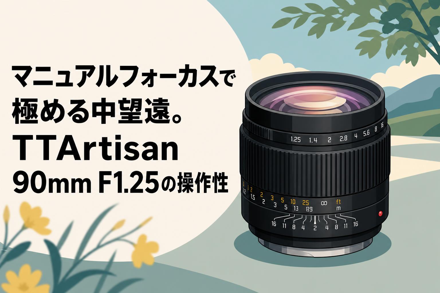 マニュアルフォーカスで極める中望遠。TTArtisan 90mm F1.25の操作性