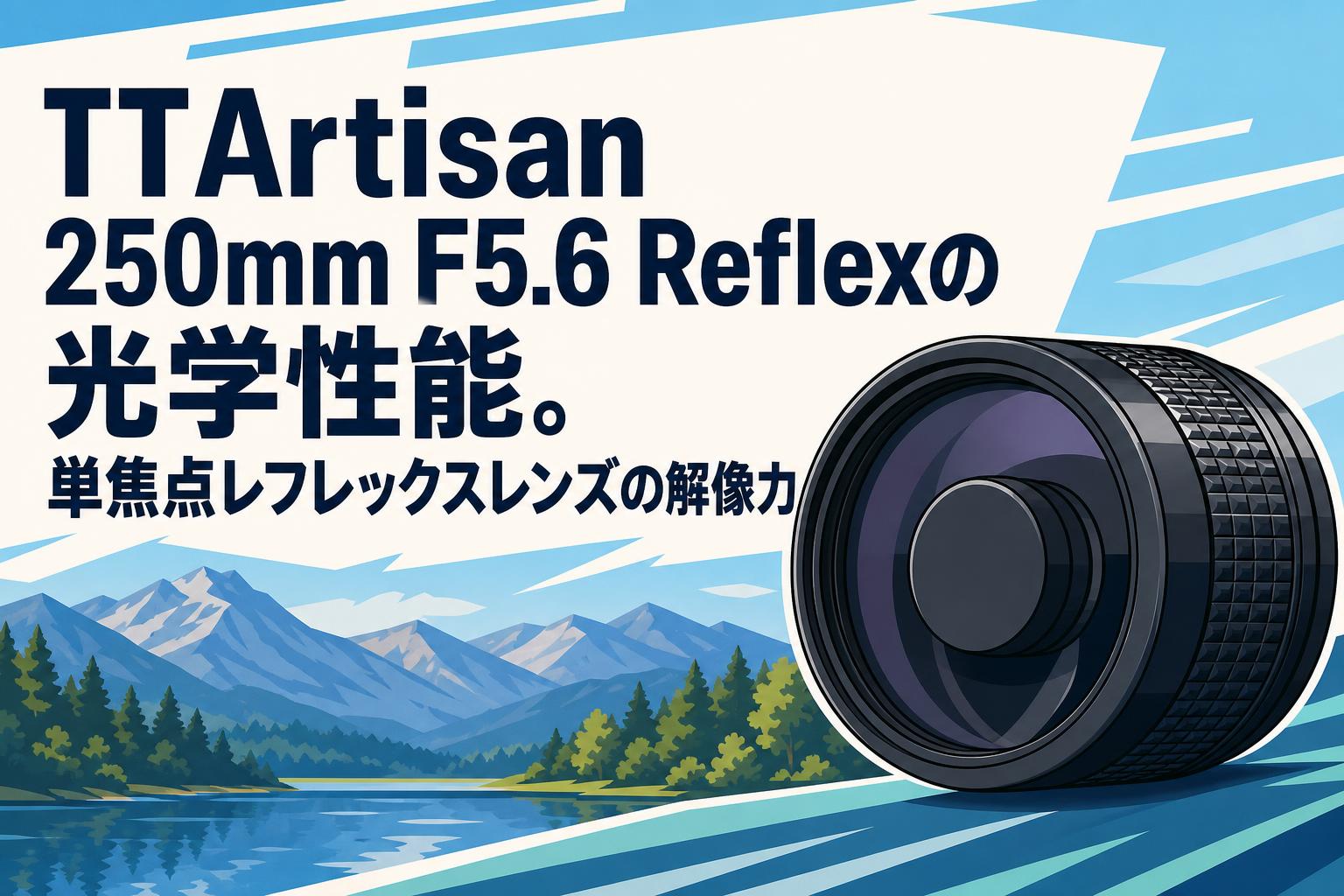 Rodenstock f＝ 120mm 単焦点レンズ TTArtisan 250mm F5.6 Reflexの光学性能。単焦点レフレックスレンズの