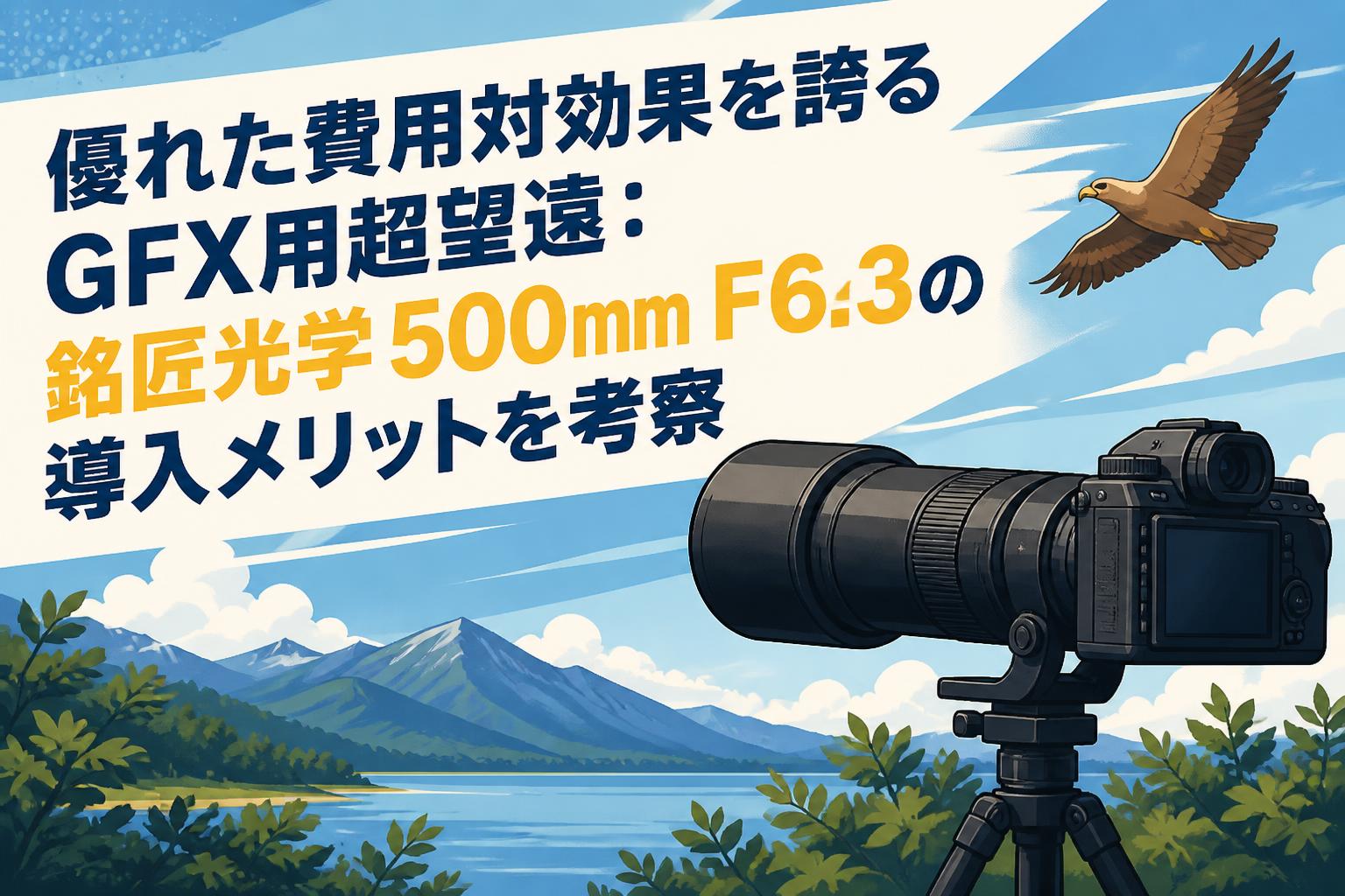優れた費用対効果を誇るGFX用超望遠：銘匠光学 500mm F6.3の導入