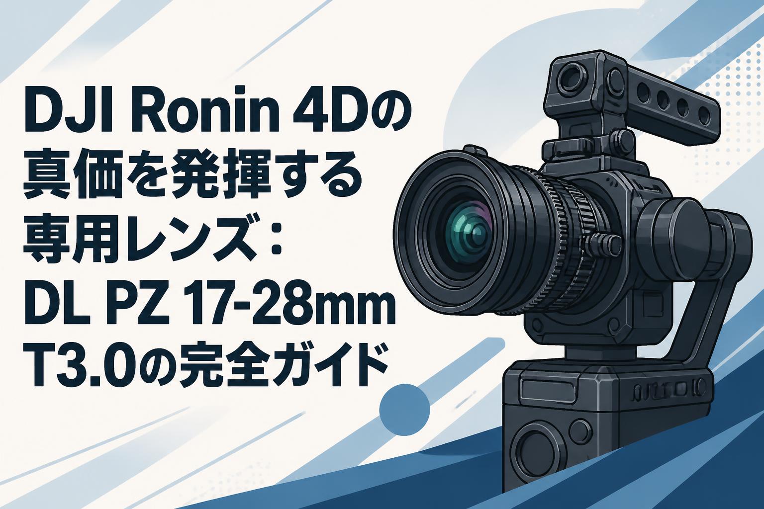 DJI Ronin 4Dの真価を発揮する専用レンズ：DL PZ 17-28mm T3.0の完全