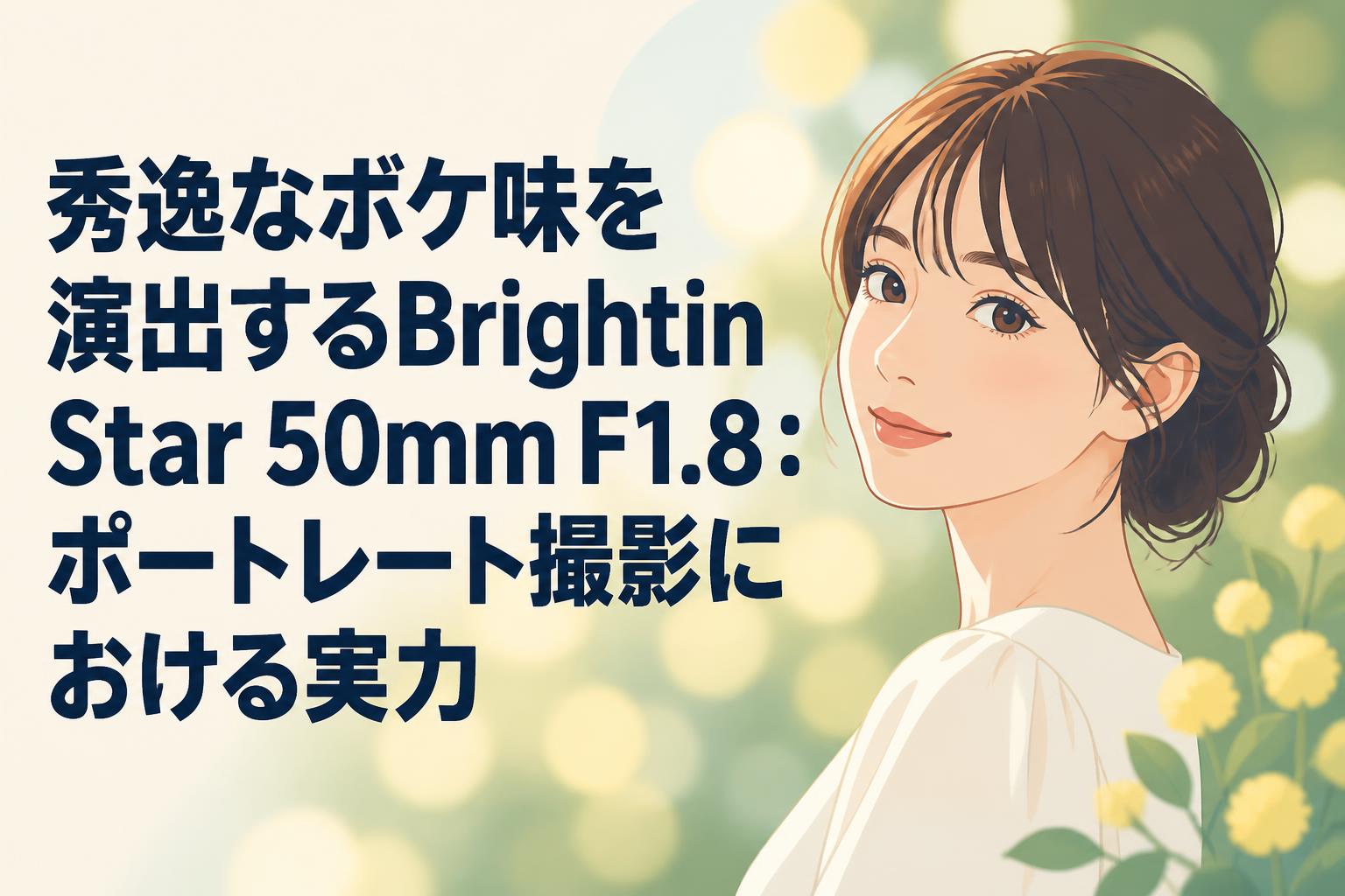 秀逸なボケ味を演出するBrightin Star 50mm F1.8：ポートレート撮影
