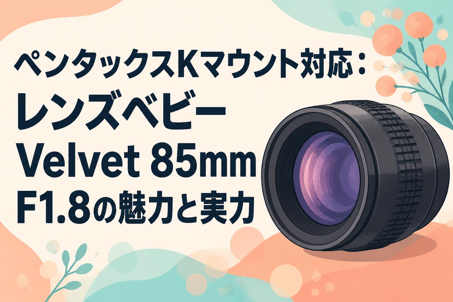 ペンタックスKマウント対応：レンズベビー Velvet 85mm F1.8の魅力と