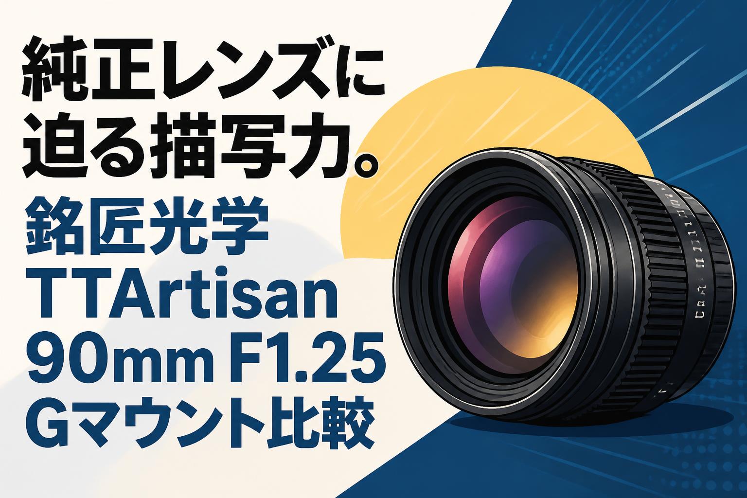 純正レンズに迫る描写力。銘匠光学TTArtisan 90mm F1.25 Gマウント比較