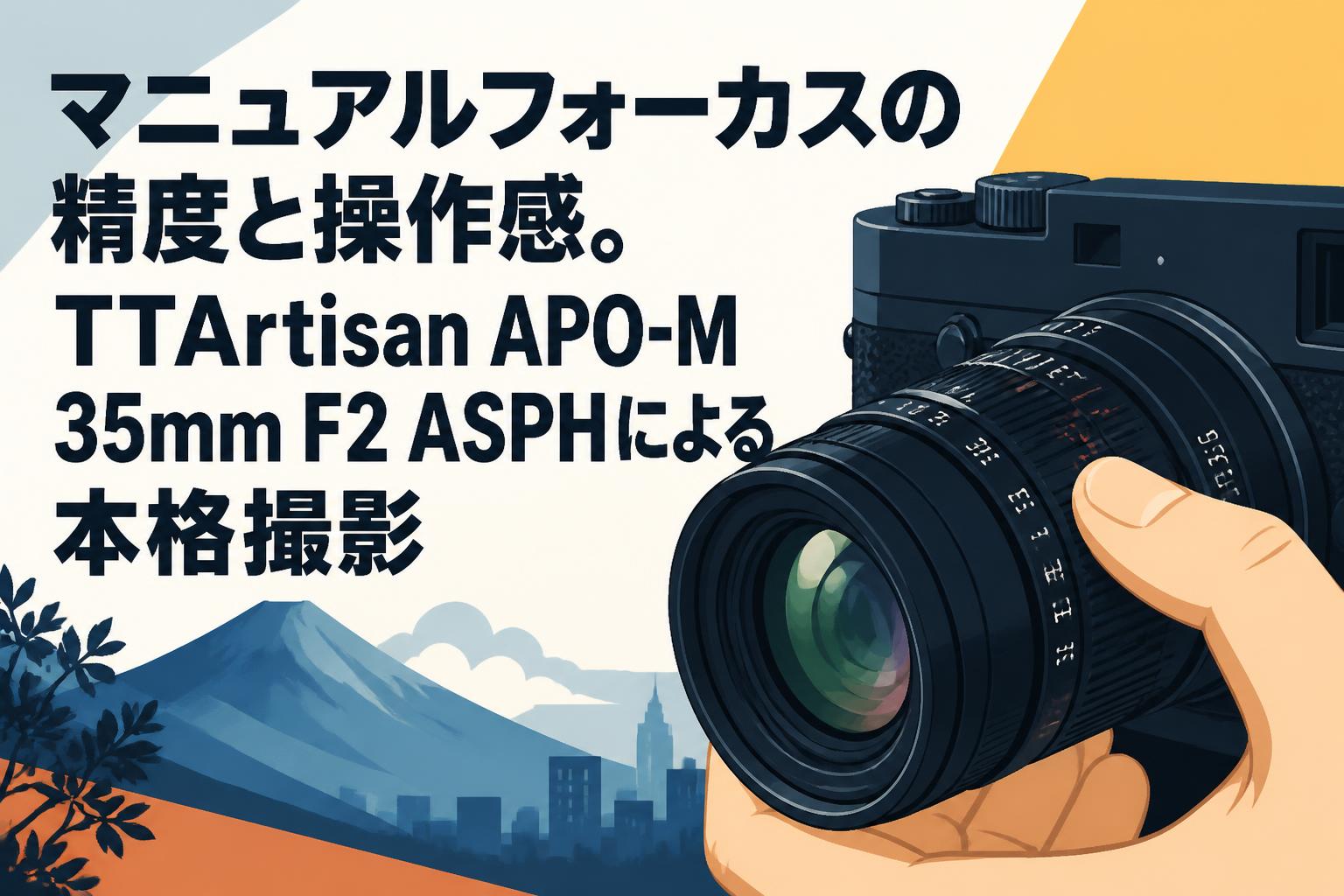 マニュアルフォーカスの精度と操作感。TTArtisan APO-M 35mm F2 ASPH