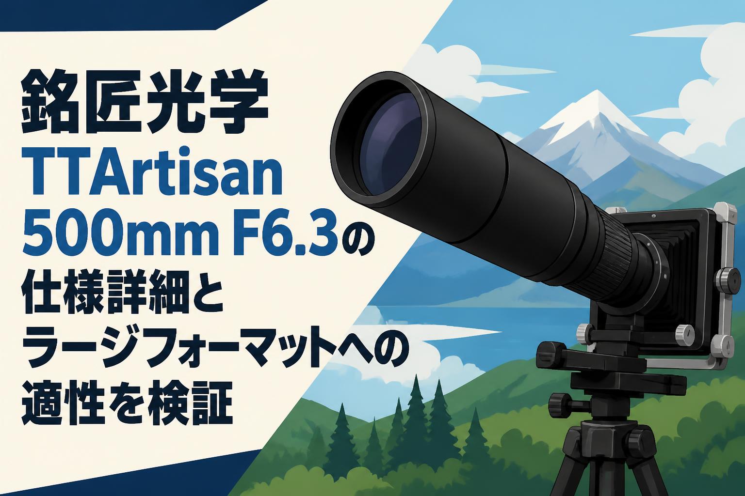 1936年製 戦前レンズ FED 100mm F6.3 ファインダーセット 銘匠光学 TTArtisan 500mm F6.3の仕様詳細とラージフォーマットへの