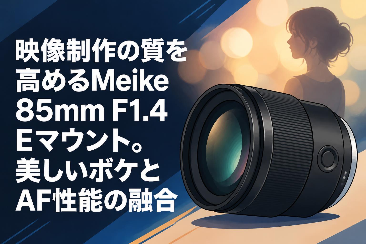 映像制作の質を高めるMeike 85mm F1.4 Eマウント。美しいボケとAF性能