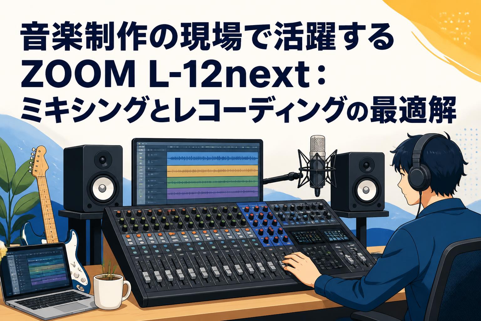 音楽制作の現場で活躍するZOOM L-12next：ミキシングとレコーディング