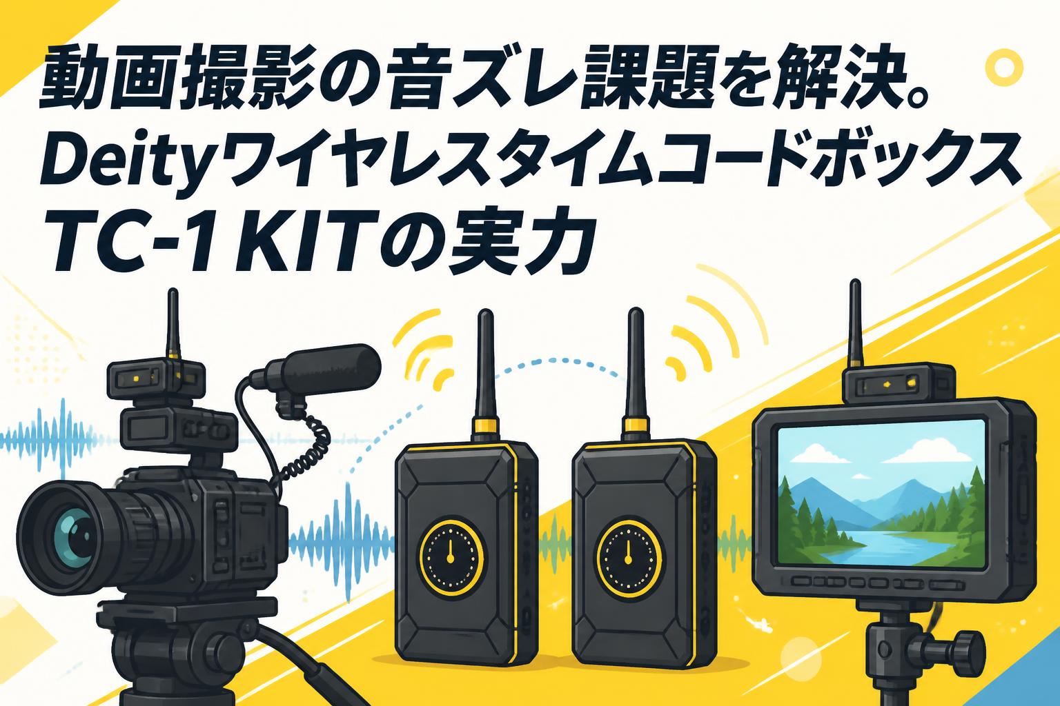 DEITY TC-1 タイムコードボックス (2台) 動画撮影の音ズレ課題を解決。DeityワイヤレスタイムコードボックスTC