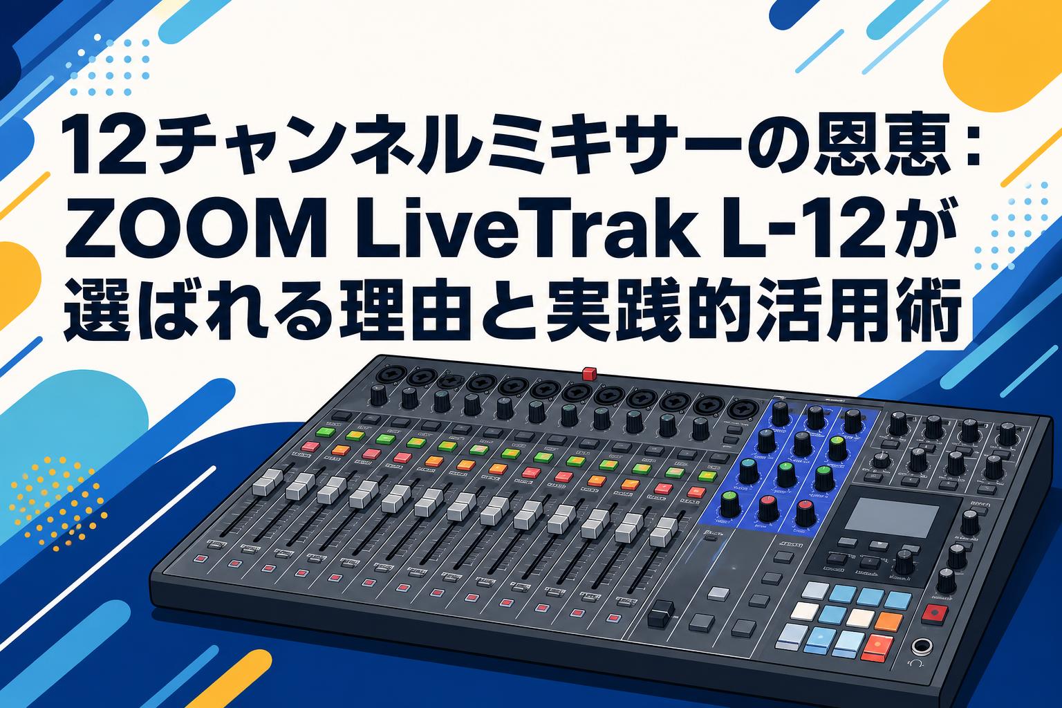 12チャンネルミキサーの恩恵：ZOOM LiveTrak L-12が選ばれる理由と実践 