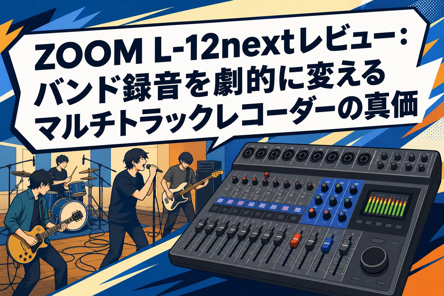 ZOOM L-12nextレビュー：バンド録音を劇的に変えるマルチトラック